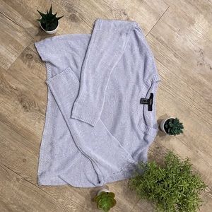 H&M Long sleeve knitted cropped sweater. Size medium. Light lavender.